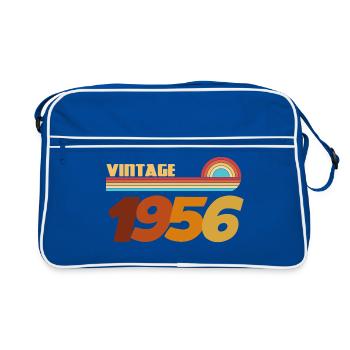 70 Years 1956 Rock Style T-Shirt - Retro Bag - blue/white - Front