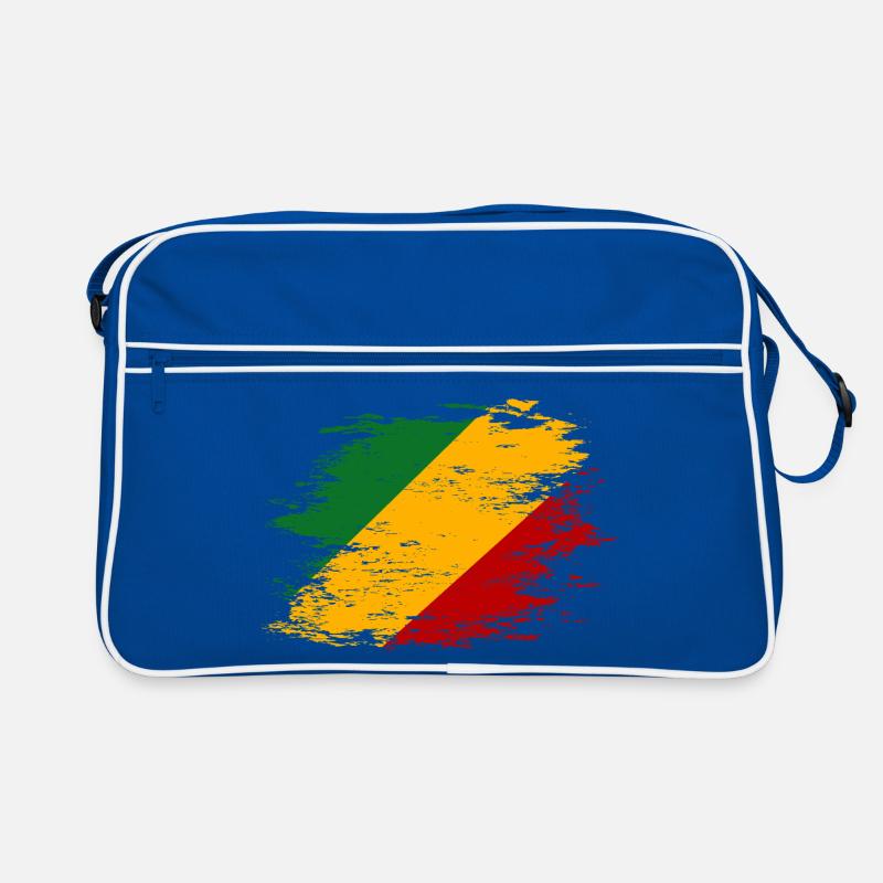 Kongo_Flagge_used Retro Tasche
