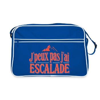 J'peux pas j'ai Escalade - Sac Retro - bleu/blanc - Devant