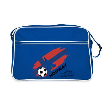 Norway Football Norway Foot Fan Jersey - Retro Bag - blue/white - Front