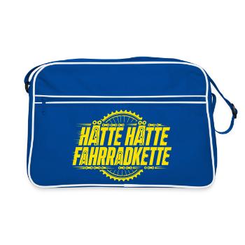 Could Have Had Bicycle Chain - Funny Bicycle Shirt - Retro Bag - blue/white - Front
