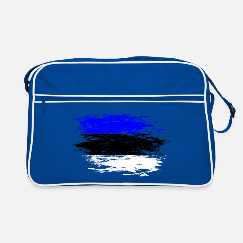 Drapeau de l’Estonie utilisé Sac Retro