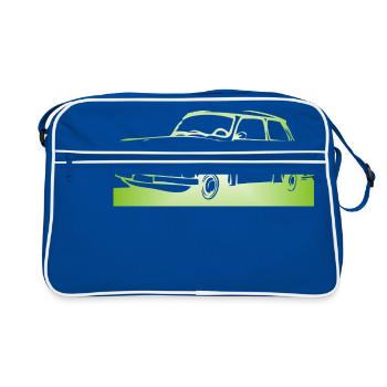  601 Limo Trabi - Retro Tasche - Blau/Weiß - Vorne