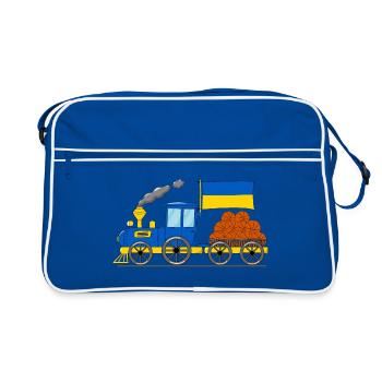 Ukraine Flag Basketball Chemin de fer - Sac Retro - bleu/blanc - Devant
