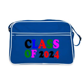 Class of 2024 - Retro Bag - blue/white - Front