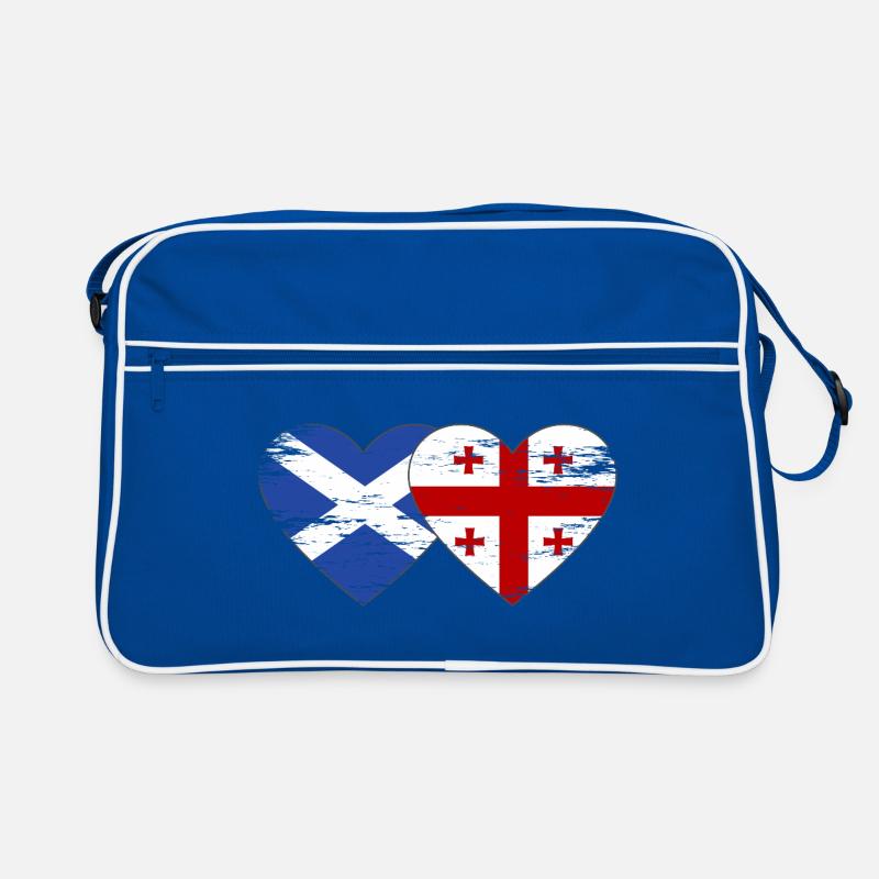 Ecosse Géorgie drapeau coeur utilisé Sac Retro