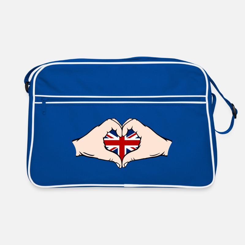 Angleterre Forme de Coeur Avec Mains Sac Retro