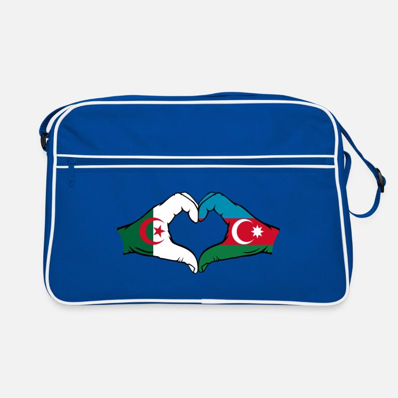 Algerien AserbaidschanHerzform mit Hände Retro Tasche
