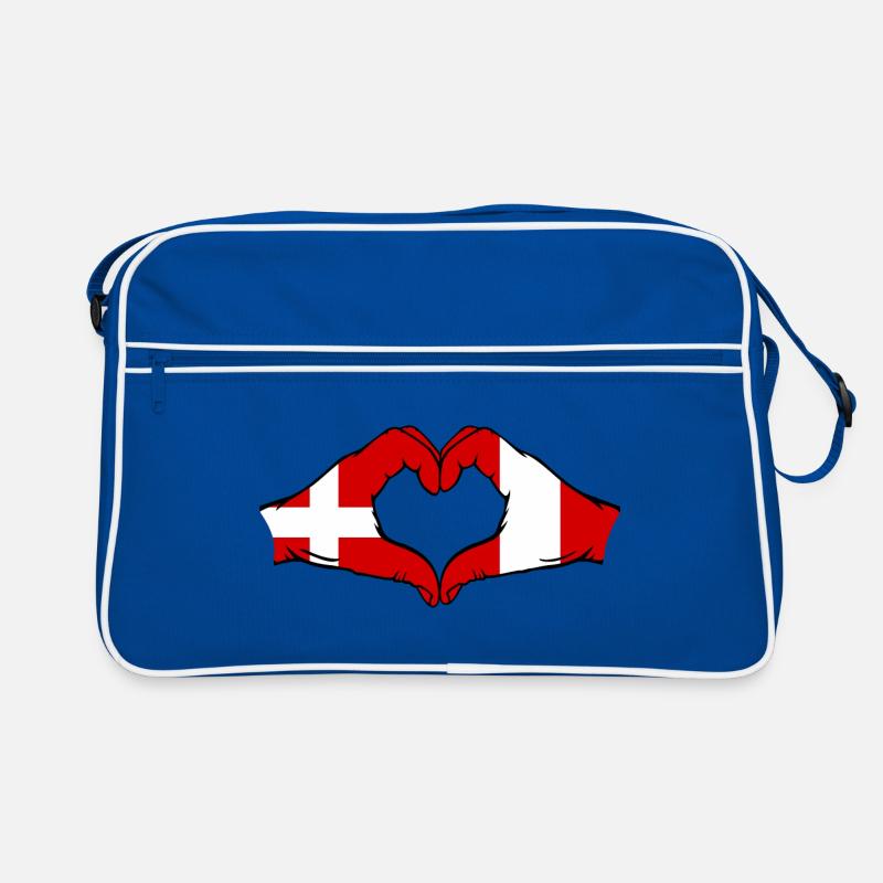 Denmark Peru Heart Shape with Hands Retro Bag