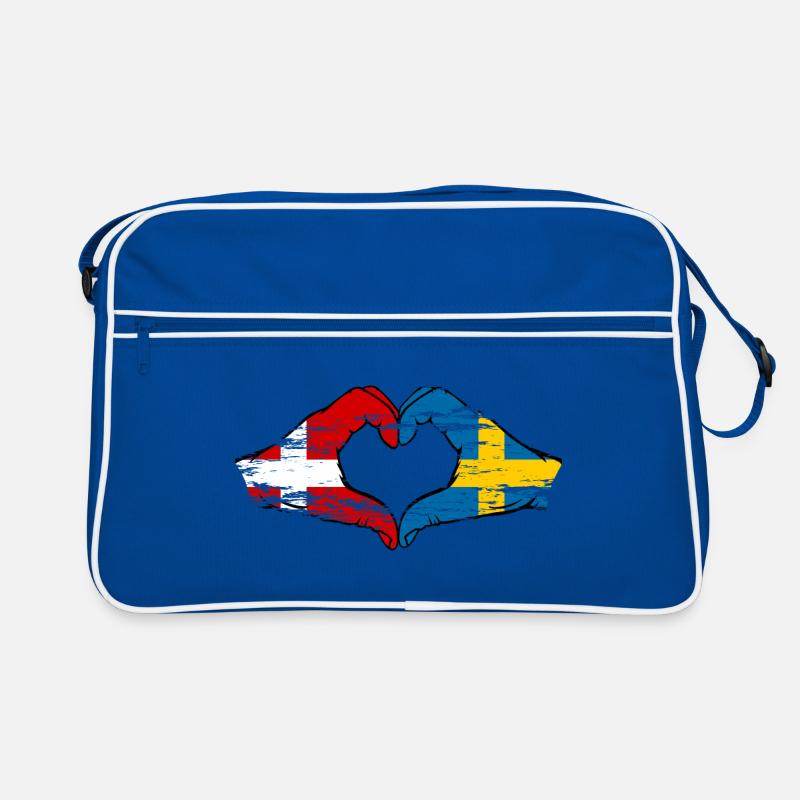 Danemark Suède forme de coeur avec des mains utilisées Sac Retro