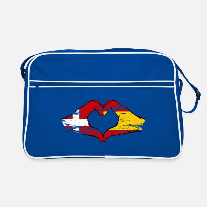 Danemark Espagne forme de coeur avec les mains utilisées Sac Retro