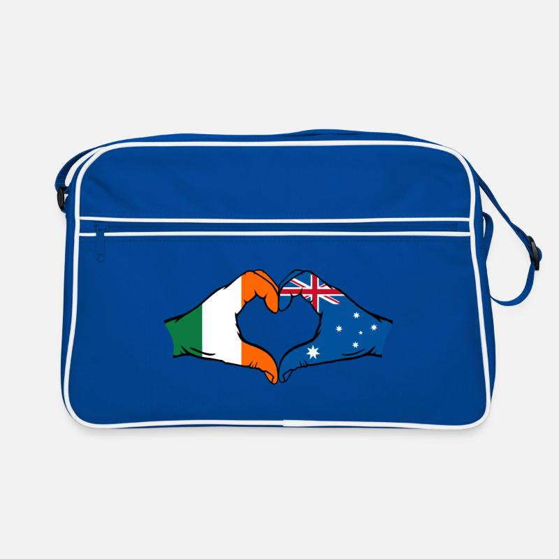 Ireland Australia Flag Heart Shape Retro Bag