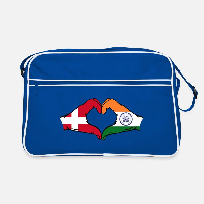 Denmark India hands heart shape Retro Bag