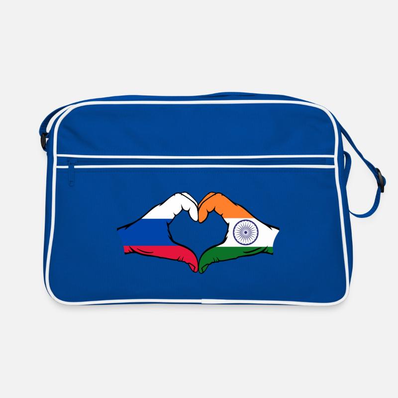 Russie Inde mains en forme de cœur Sac Retro