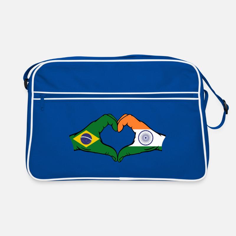 Brésil Inde Mains Forme de Coeur Sac Retro