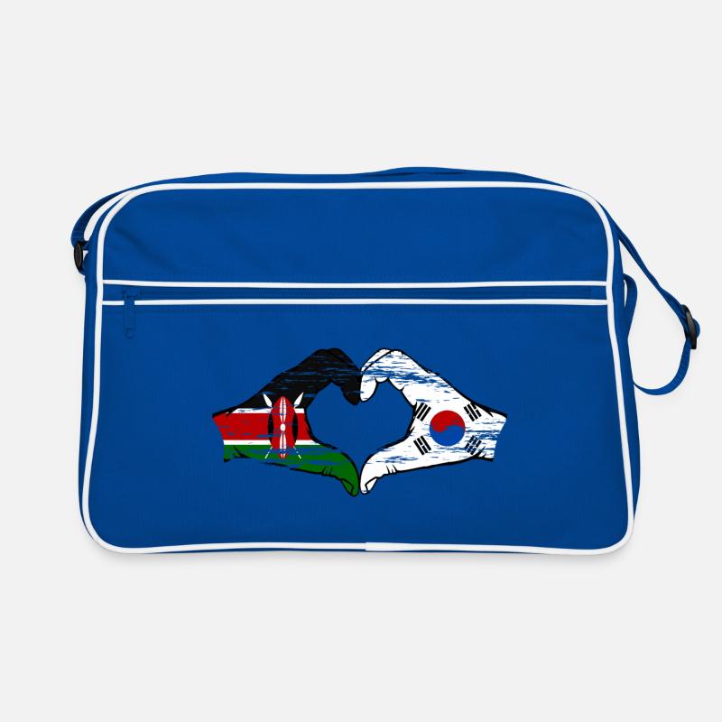 Kenya Corée du Sud Mains Coeur Forme Utilisé Sac Retro