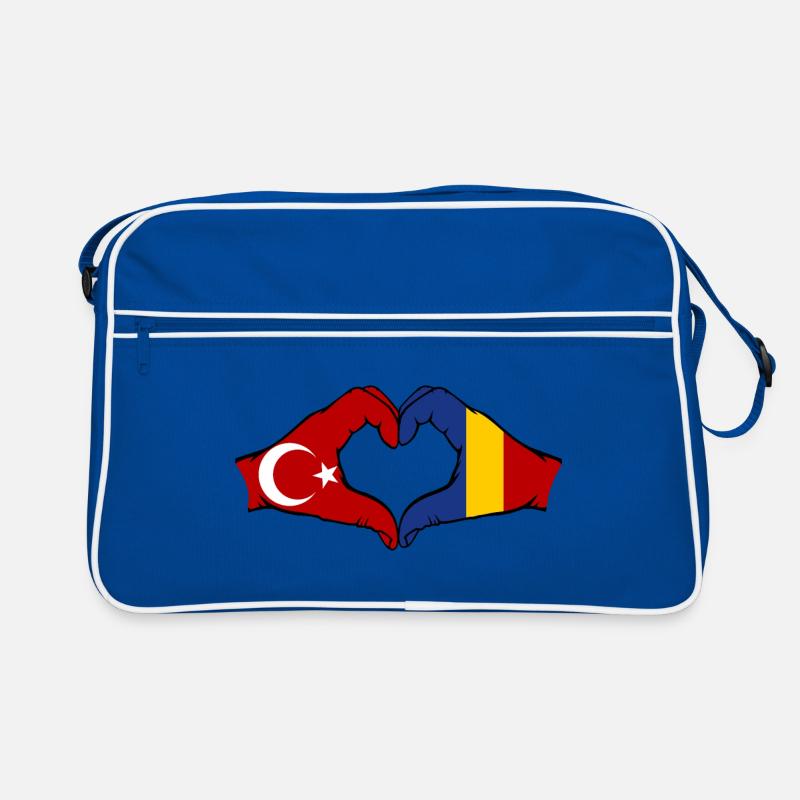 Turkey Romania Hands Heart Shape Retro Bag