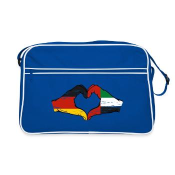 Germany United Arab Emirates Flag - Retro Bag - blue/white - Front