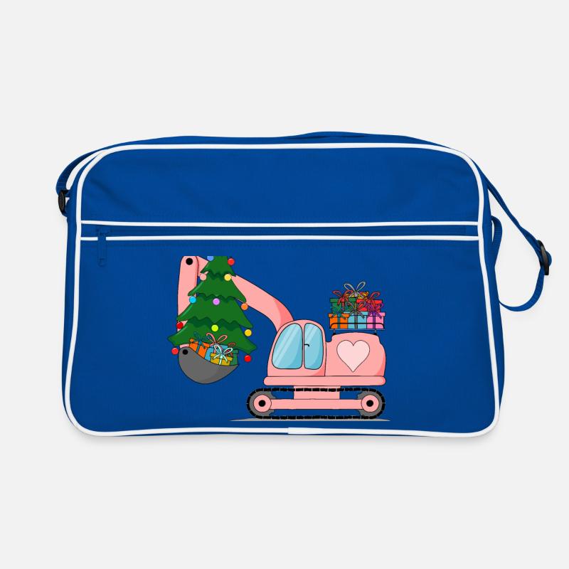 Bagger Weihnachten Rosa Retro Tasche