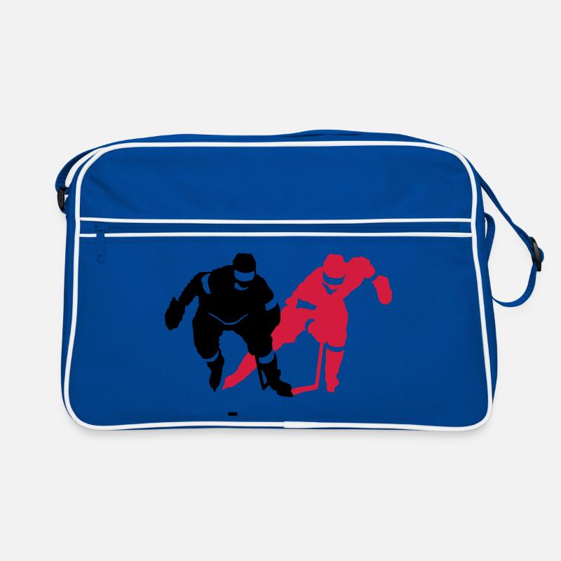 Eishockey - Retro Tasche - Blau/Weiß