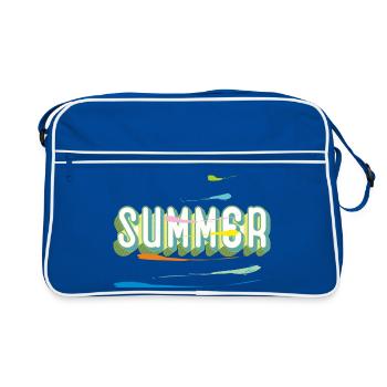 Été - Sac Retro - bleu/blanc - Devant