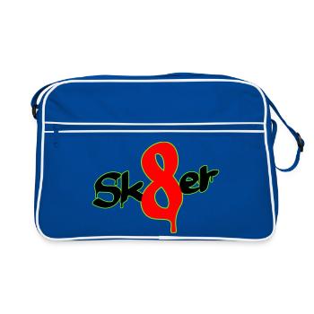 Sk8er - Retro Bag - blue/white - Front