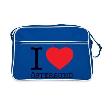 J’ADORE ÖSTERSUND - Sac Retro - bleu/blanc - Devant