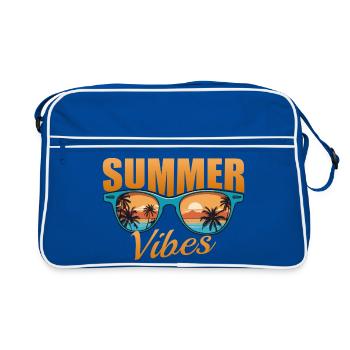 Vibrations estivales - Sac Retro - bleu/blanc - Devant