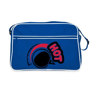 Chaud - Sac Retro - bleu/blanc - Devant