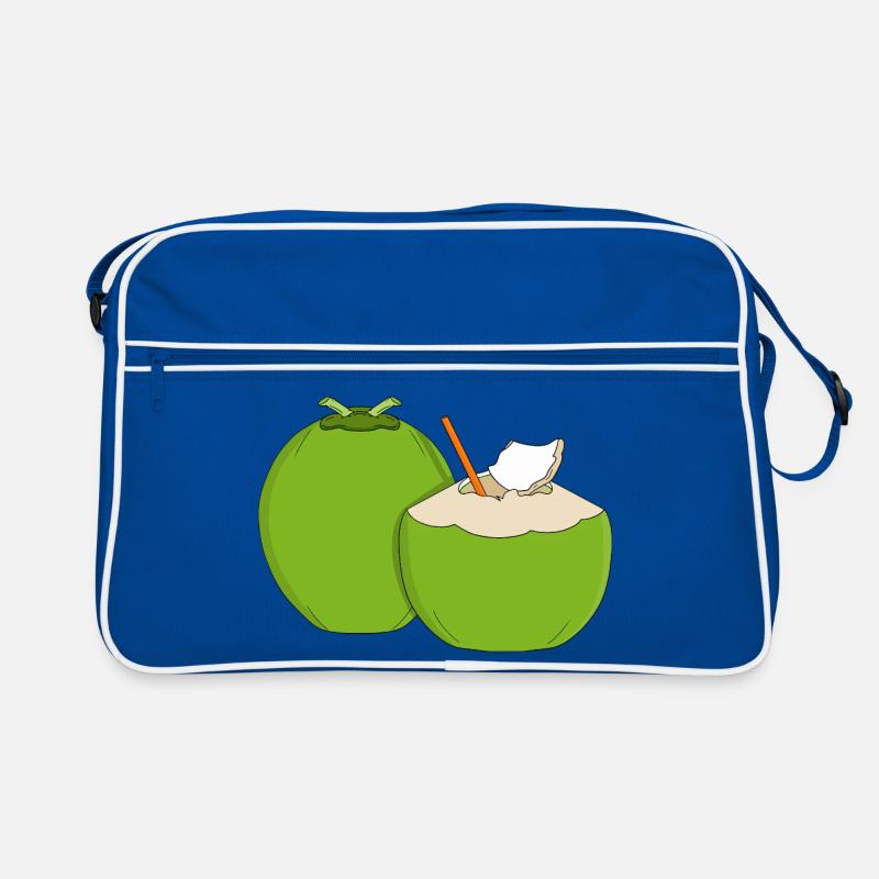 Emerald Coconut Splash Retro Tasche