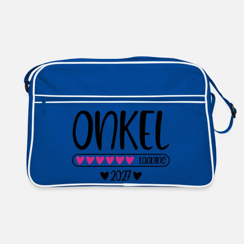Onkel 2027 loading Herzchen Ladebalken Retro Tasche