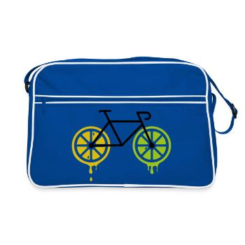bike lemon - Retro Bag - blue/white - Front