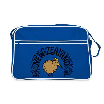 Nouvelle-Zélande - Sac Retro - bleu/blanc - Devant