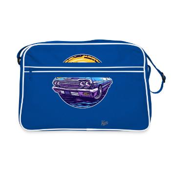 Classic classic car: Lowrider legend - Retro Bag - blue/white - Front