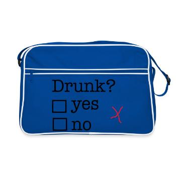 drunk - Retro Bag - blue/white - Front