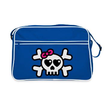 dolly_rodger_3colors - Retro Bag - blue/white - Front