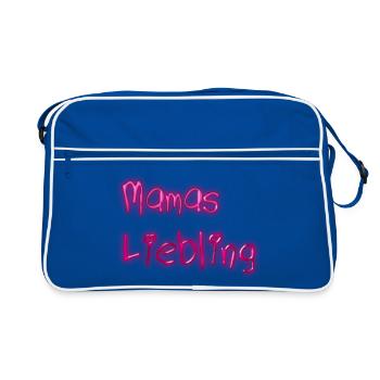 Mamas Liebling - Retro Tasche - Blau/Weiß - Vorne