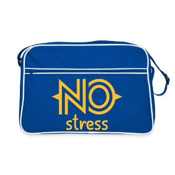 NO stress - Retro Bag - blue/white - Front