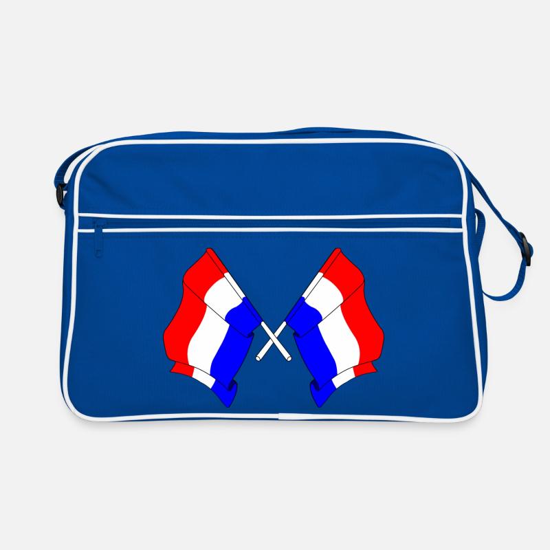 Deux drapeaux Pays-Bas Sac Retro