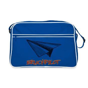 Crash pilot - Retro Bag - blue/white - Front