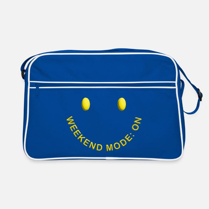 Weekend Mode ON Gute Laune Smile Retro Tasche