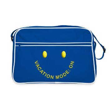 Mode vacances sur la bonne humeur - Sac Retro - bleu/blanc - Devant