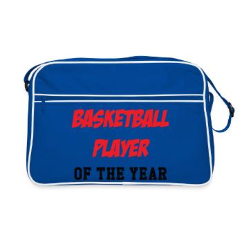 joueur de Basket de l'Année - Sac Retro - bleu/blanc - Devant