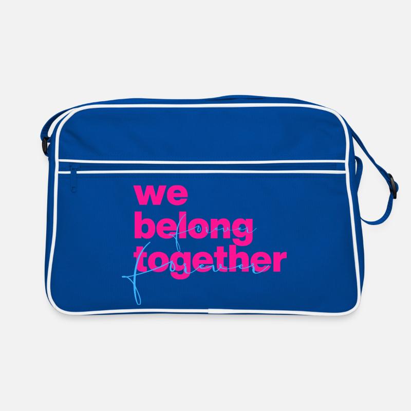 We belong together Neon Script Retro Tasche