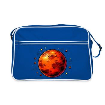 Planète rouge Mars - Sac Retro - bleu/blanc - Devant