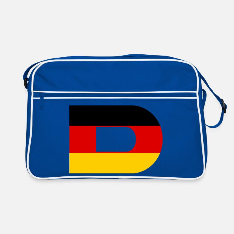 D - Style du drapeau allemand Sac Retro