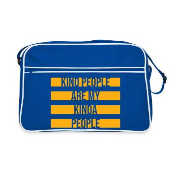 Les gens gentils sont mon genre de gentillesse - Sac Retro - bleu/blanc - Devant
