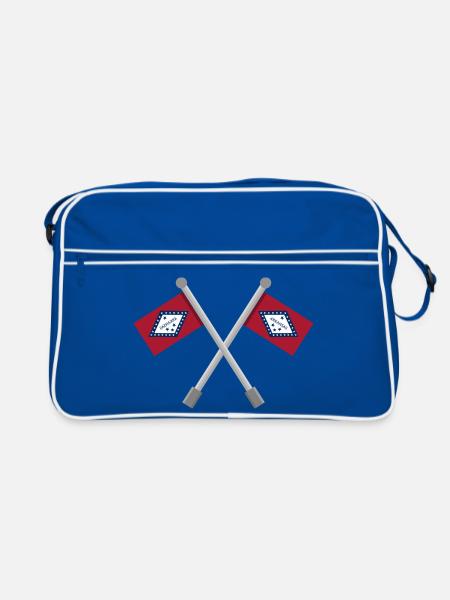 Arkansas-Flagge - Retro Tasche - Blau/Weiß