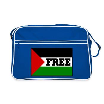Free palestine - Sac Retro - bleu/blanc - Devant