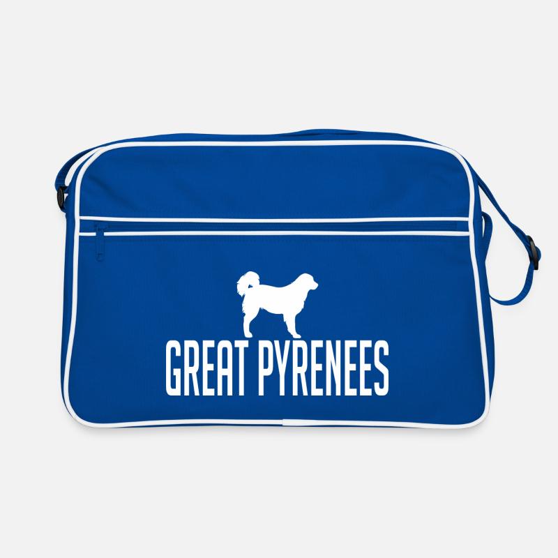 Great Pyrenees Hunderasse Hunde Wilsigns Retro Tasche